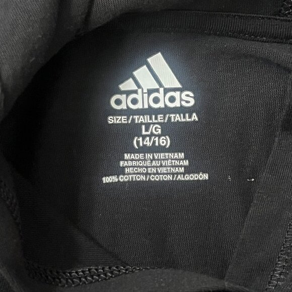 Boys Long Sleeve Hooded Adidas t-shirt - Picture 3 of 3